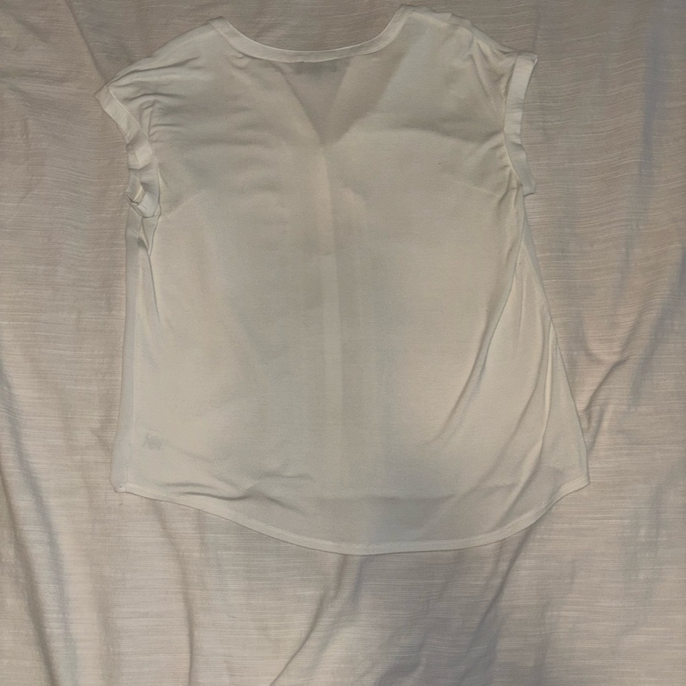 Classic White Cap-Sleeve Blouse - Women's Lightweight Top